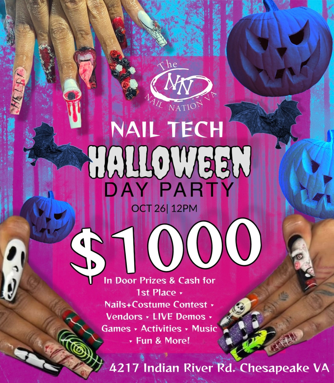 HALLOWEEN NAIL EXPO Day Party