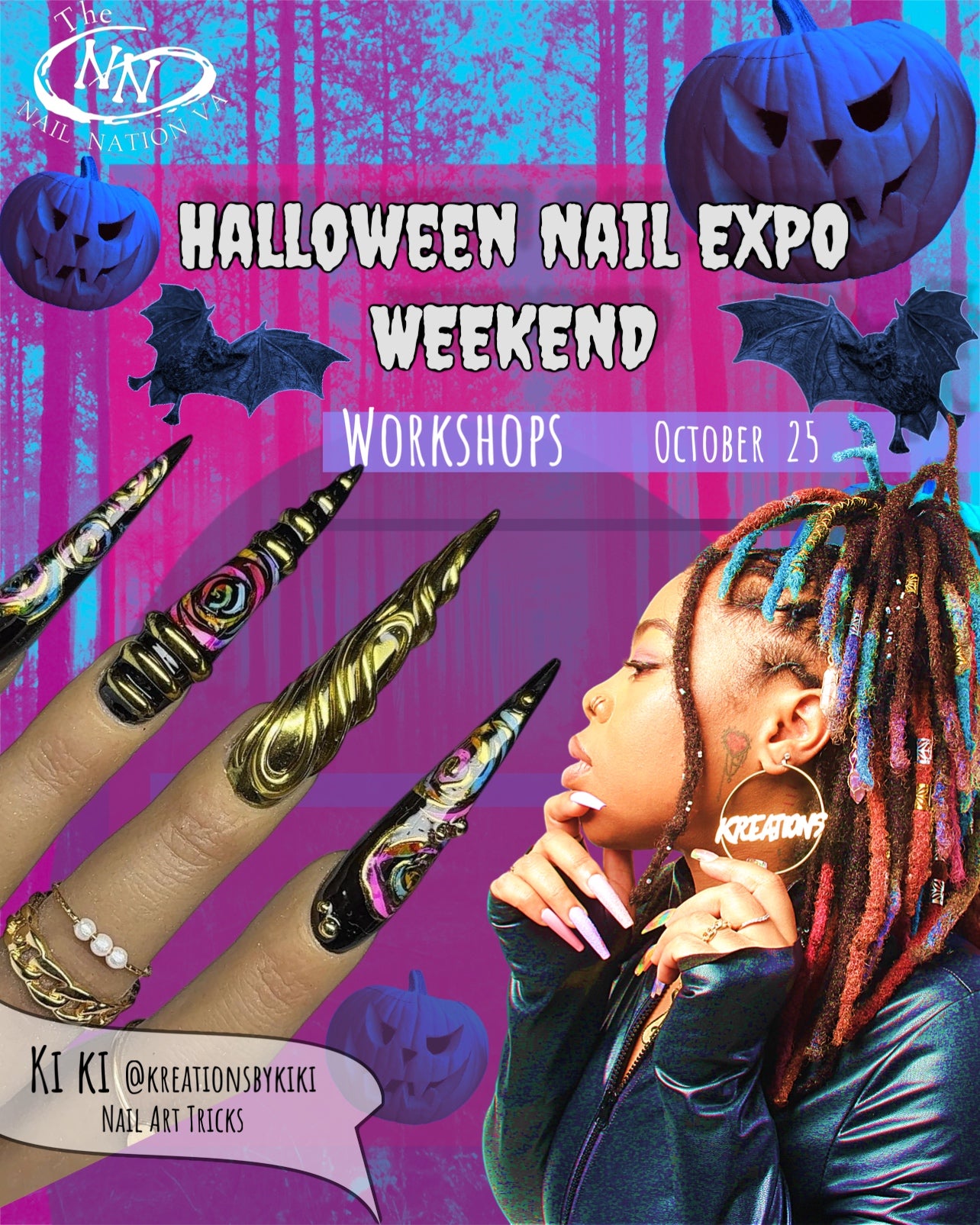 HALLOWEEN NAIL EXPO Workshops